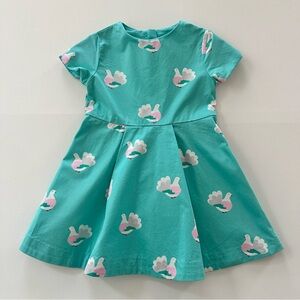 Jacadi 4T Toddler Girl Teal Blue Dove Party Dress Spring Summer